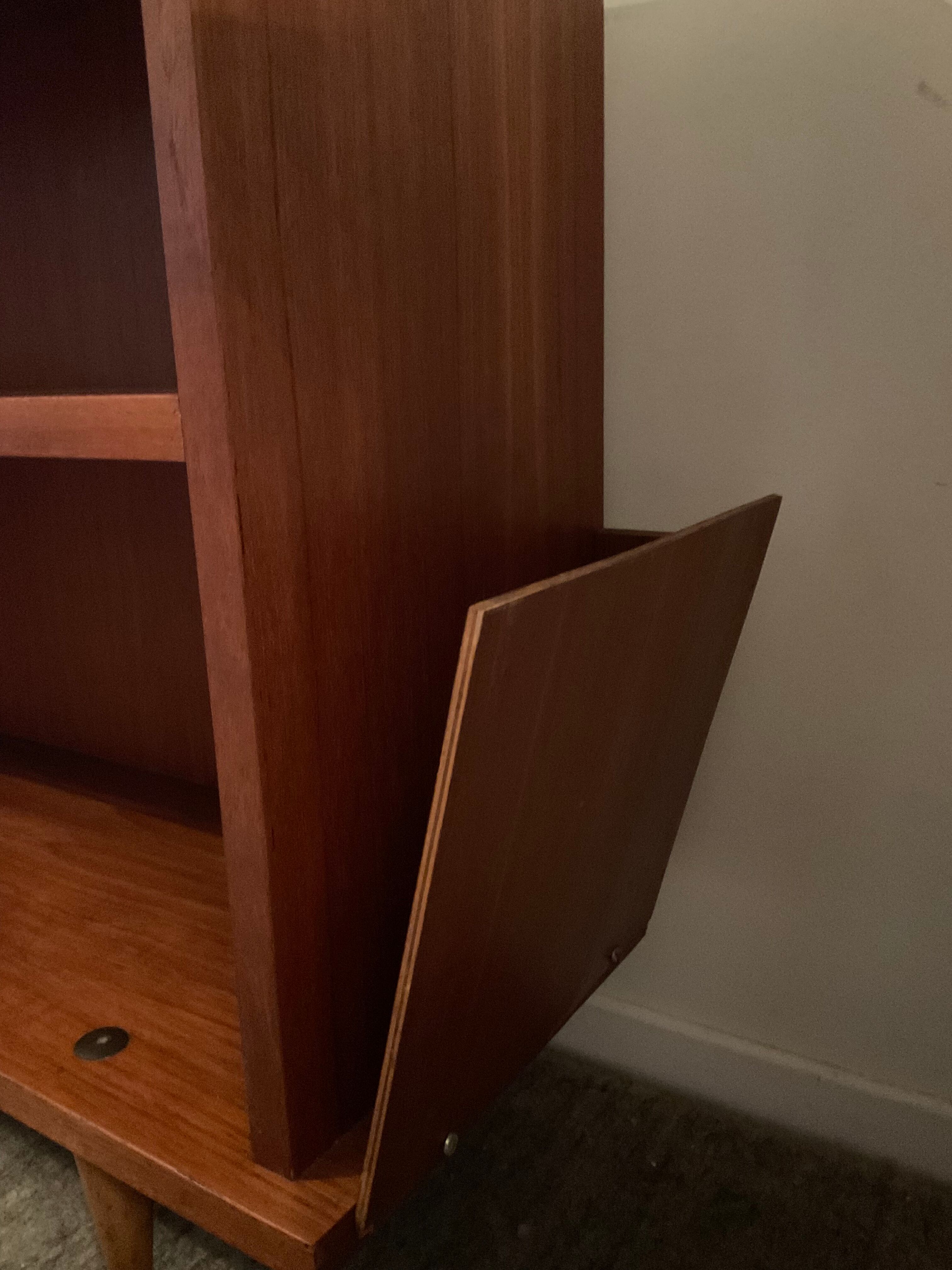 Scandinavian teak bookcase 60s