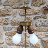 Tripod golden floor lamp