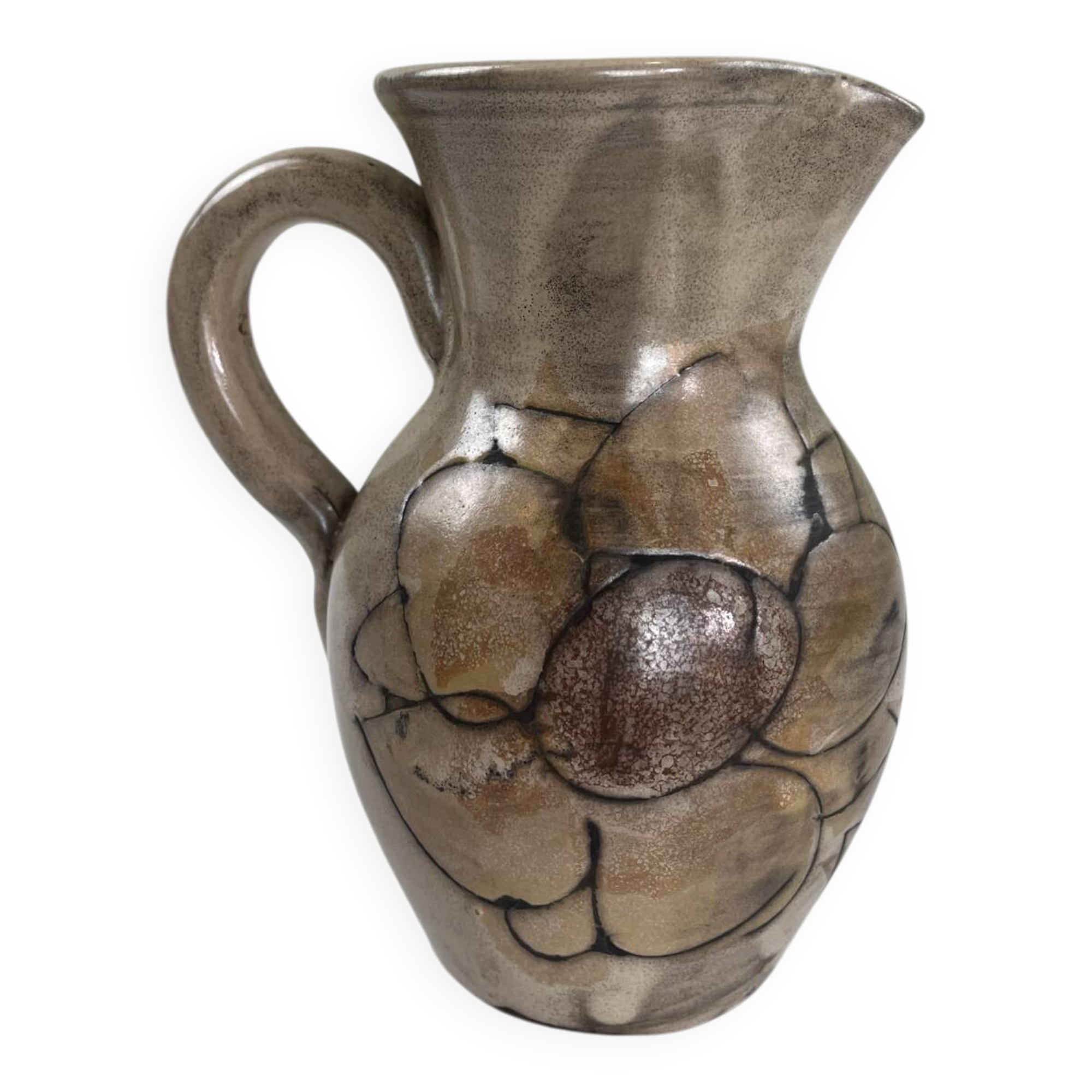 Hand-painted pitcher Vallauris