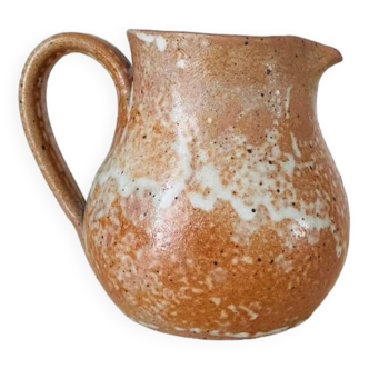 Vintage pink stoneware pitcher