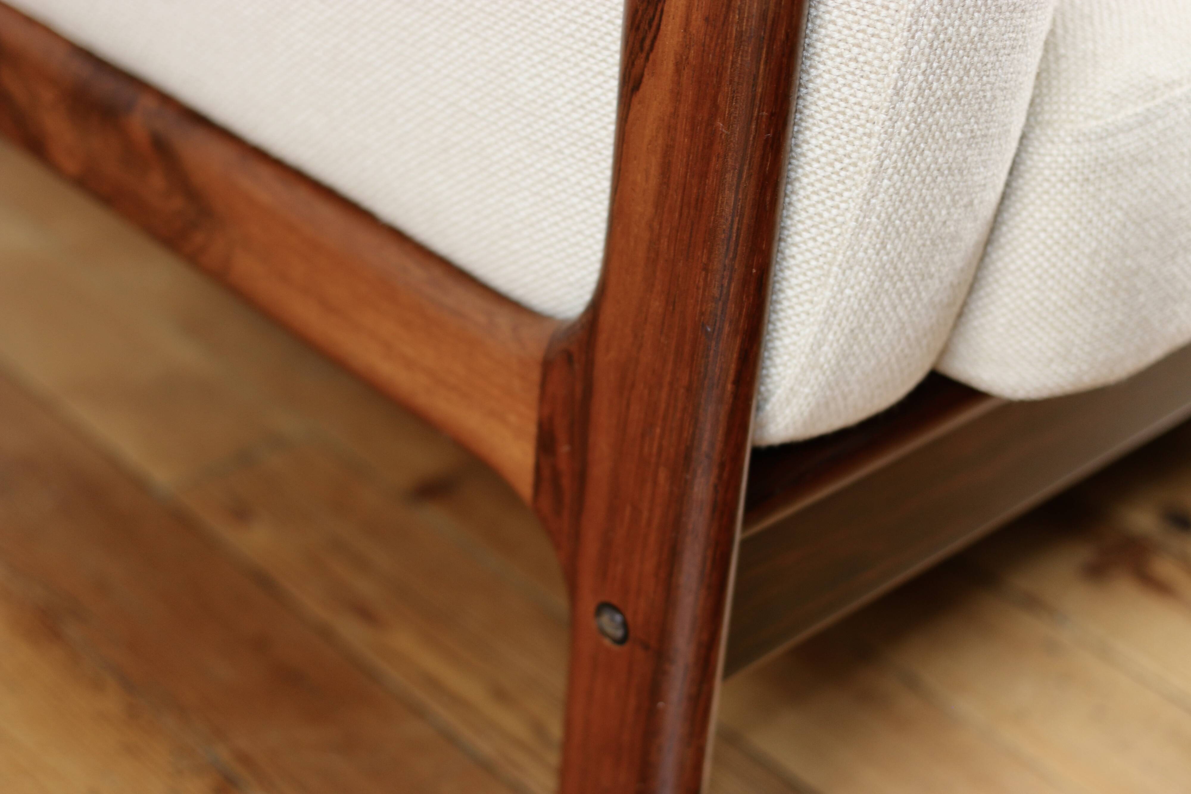 Vintage Danish Scandinavian bench in Rio rosewood, 1960