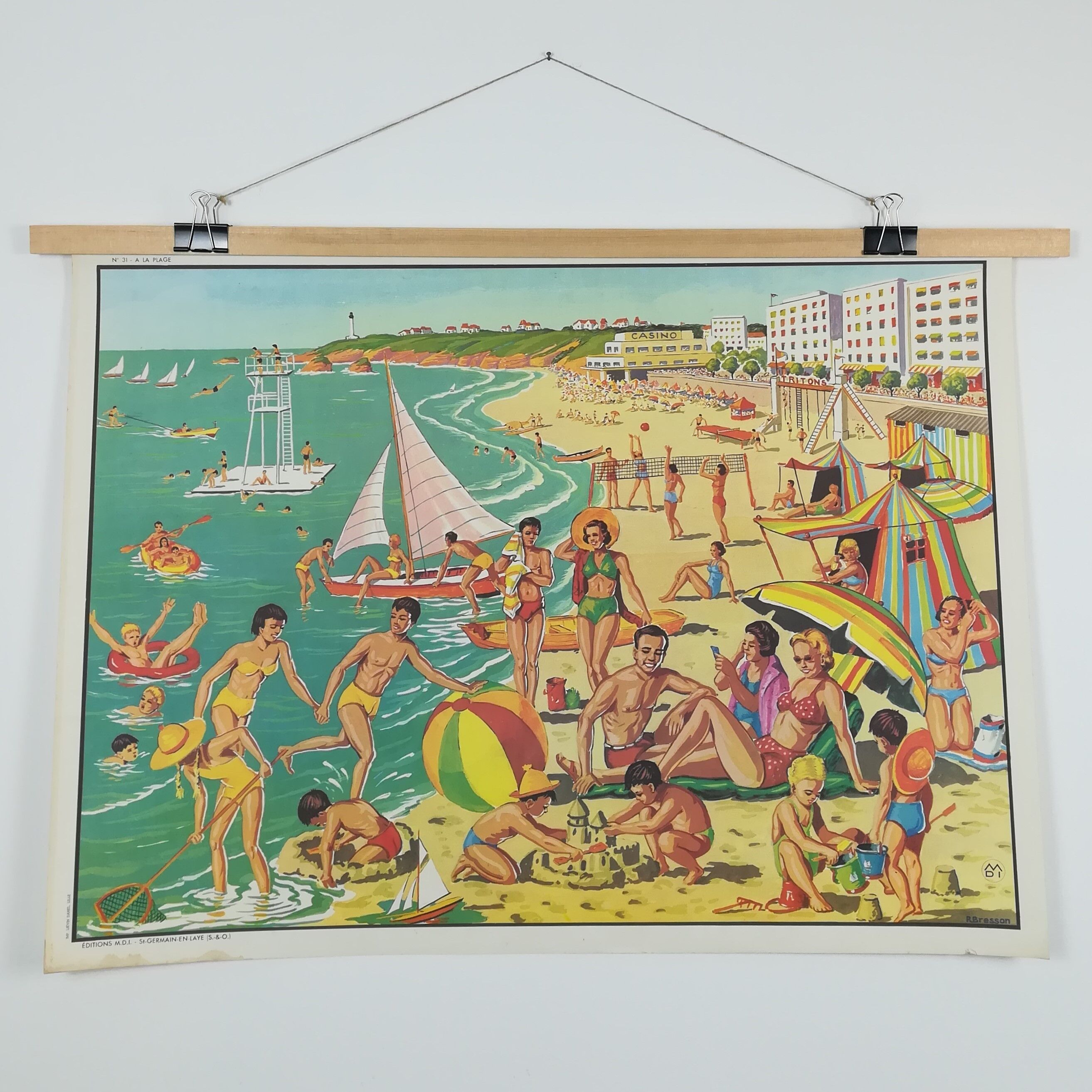 MDI SCHOOL POSTER - BEACH & HARVEST