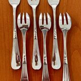 Christofle hemerocallis art nouveau, 6 oyster forks
