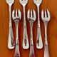 Christofle hemerocallis art nouveau, 6 oyster forks