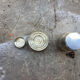 Antique shaker in silver metal hallmarked Art Deco style
