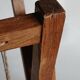 Magazine rack with compass legs in oak and rope, 1950s.