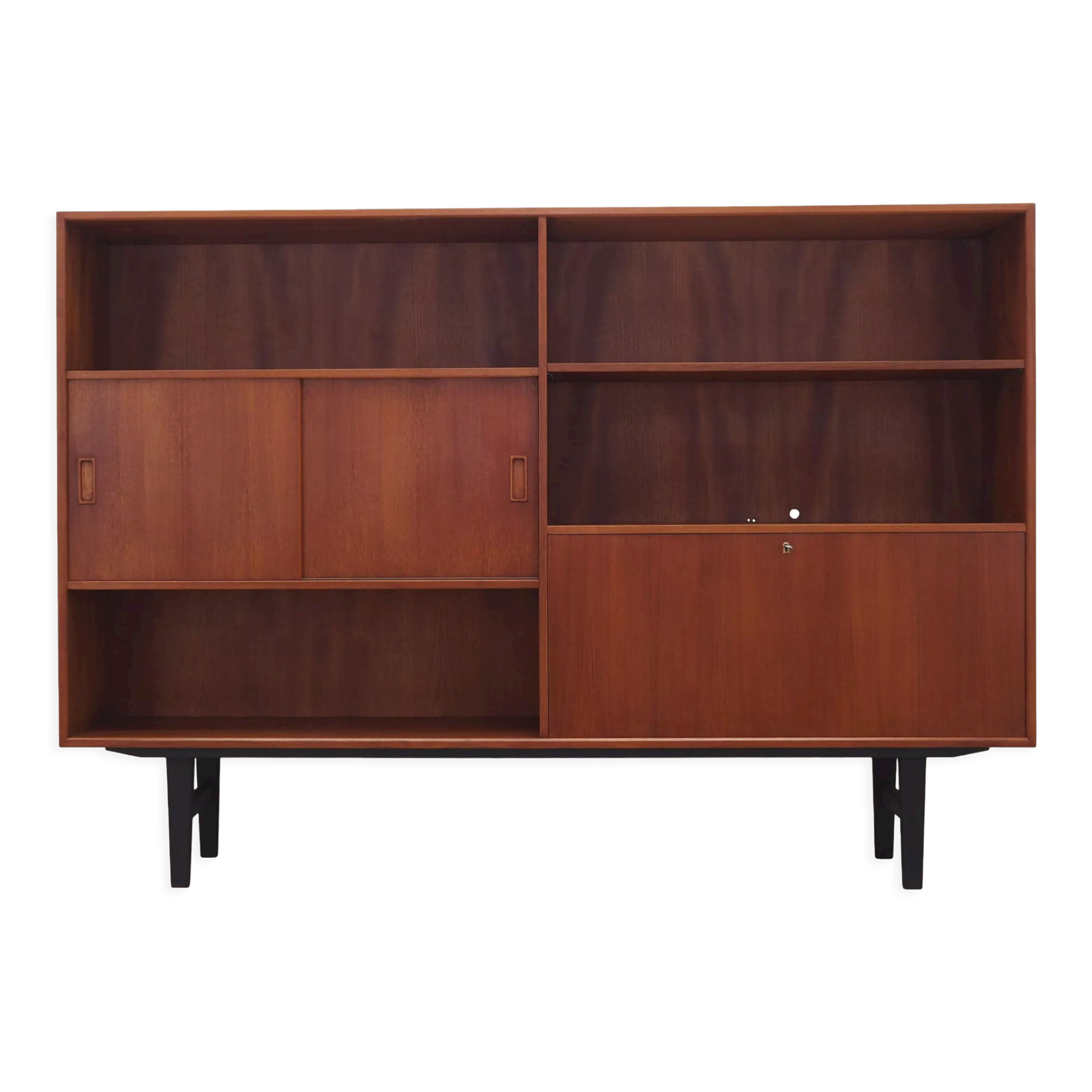 Teak bookcase, Danish design, 1970s, designer: Erik Jensen, production: Westergaards