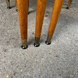 3 wooden nesting tables, 50s-60s