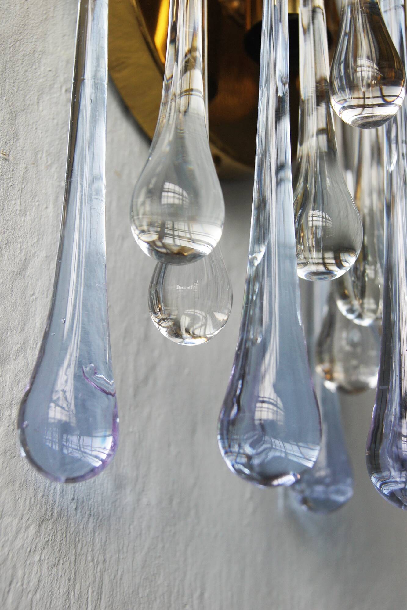 Crystal Wall Lights by Palme & Walter Palwa, 1960s, Set of 2