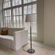 Modern mid-century floor lamp by Aage Petersen, for Le Klint, Denmark, 1970s.