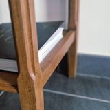 Art Deco style bedside table in solid oak, 1930s