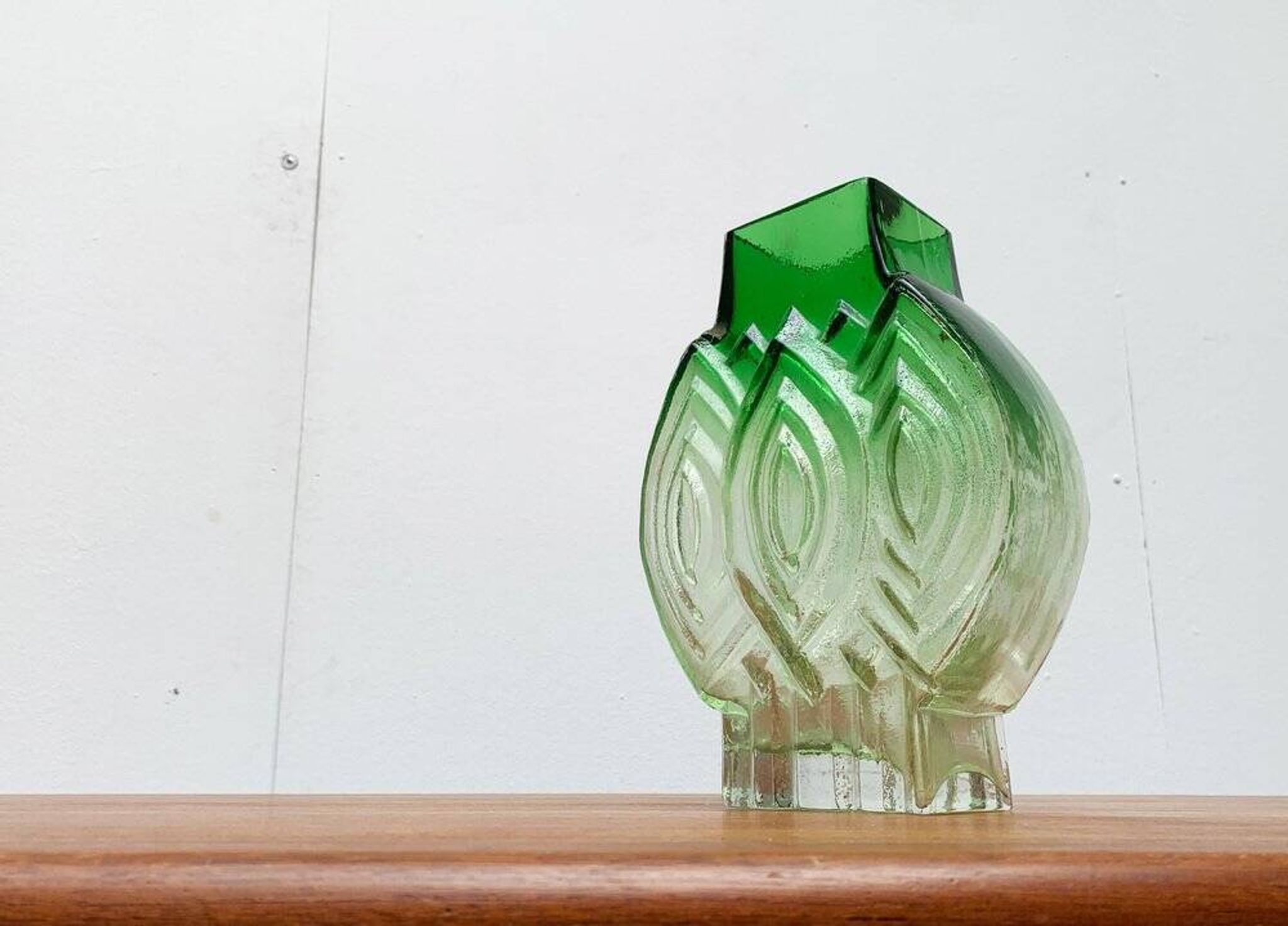 Vintage Finnish glass vase by Kaj Blomqvist for Kumela
