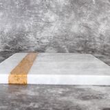 Salvatore – White Rectangular Natural Marble Serving Tray