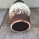 Former germany ceramics vase brown - beige 70s vintage