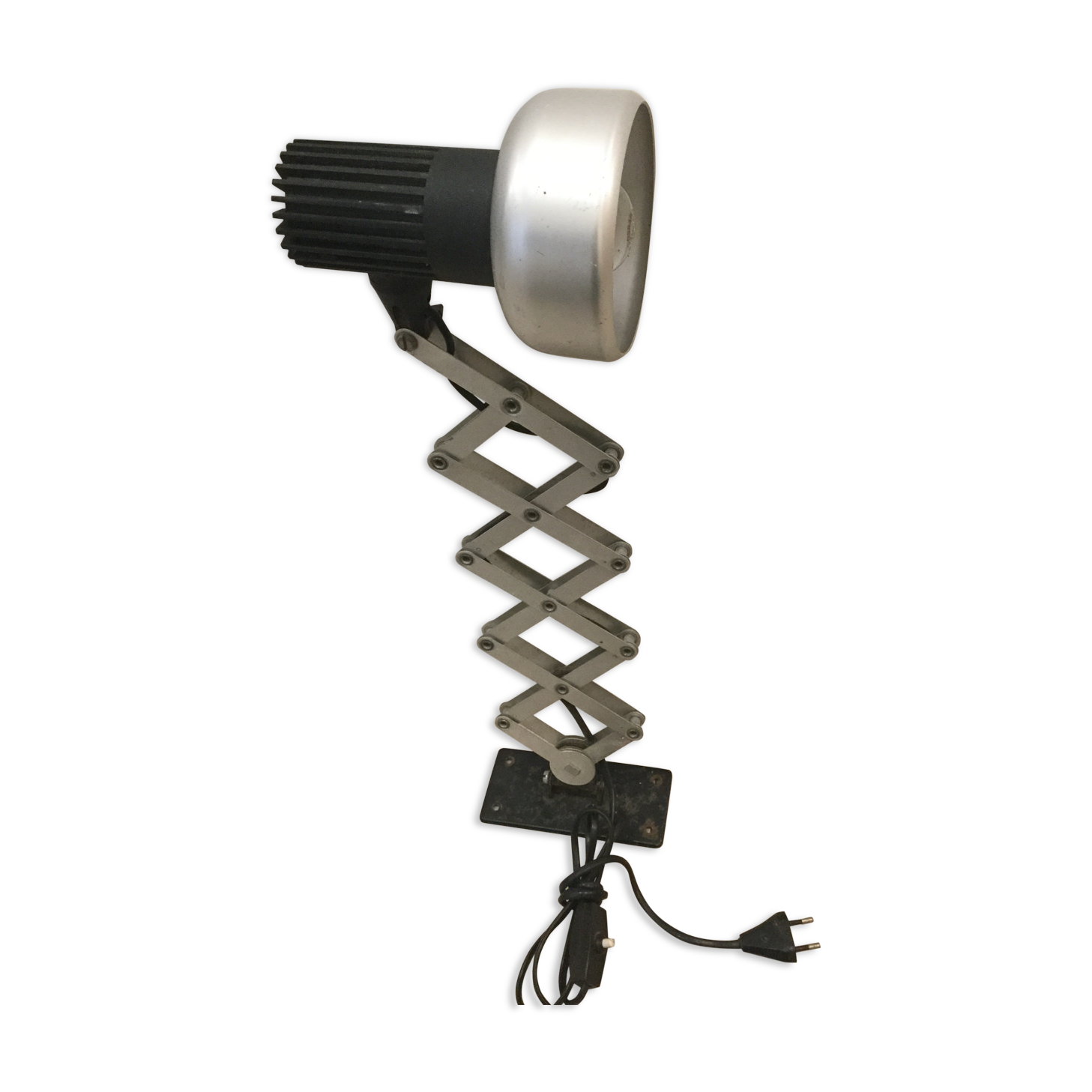 Industrial accordion wall light