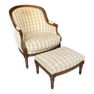 Louis XV shepherdess armchair