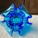 Vintage blue Murano glass catchall
