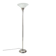 Art Deco Floor Lamp in Milk Glass & Chrome, France, 1920s