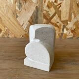 Owl/Owl Travertine Paperweight - 1970s