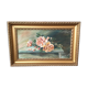Painting on canvas representing a bouquet of roses sign dominique duchaine