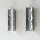 Citrus Wall Lamp in Glass and Metal from Kalmar Franken Kg, Set of 2