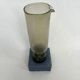 Carafe haute en verre bullé
