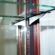 Rare glass-fronted Victorian apothecary cabinet.