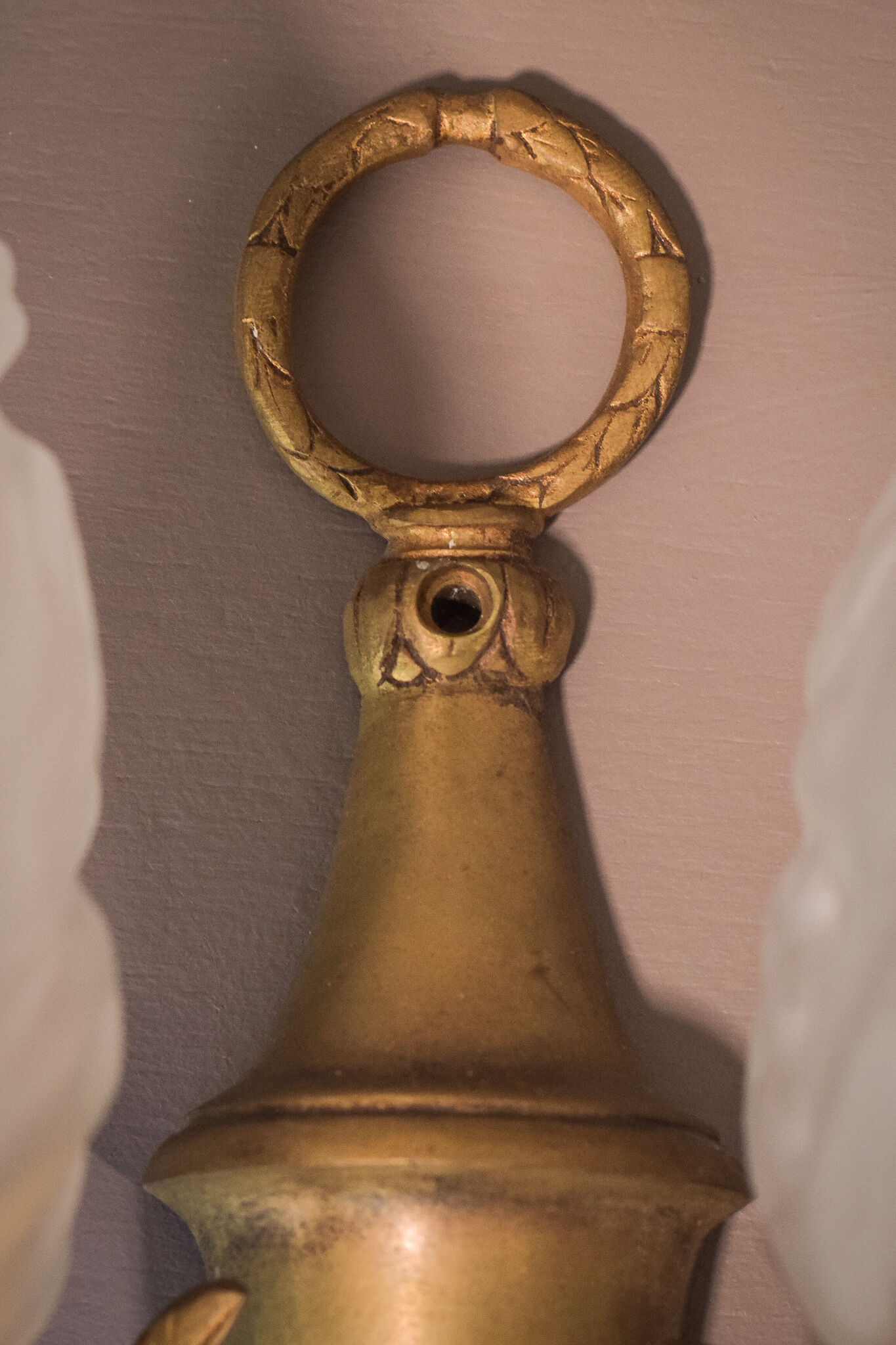 Pair of Wall Lamps with Angels