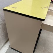 Yellow formica sideboard