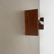 cubic Large 38cm Teak and Metal adjustable wall light element, Germany 1950s