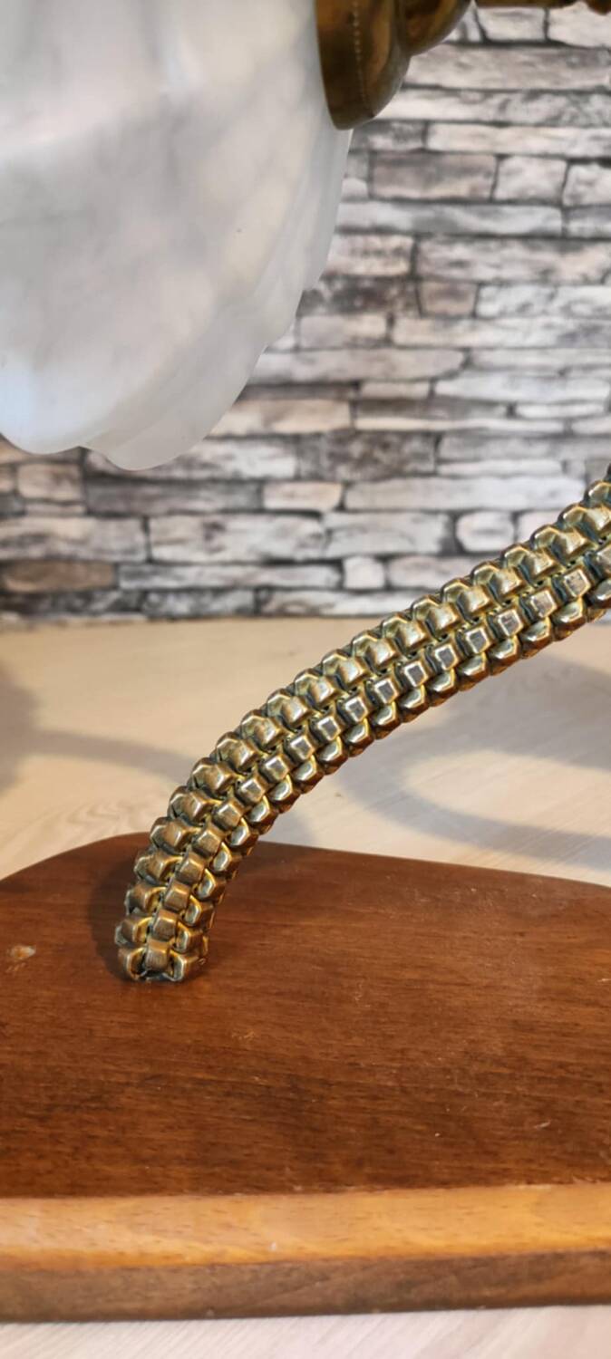 Art Deco 1950s brass wall lights