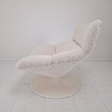 Restored Artifort F518 Lounge Chair by Geoffrey Harcourt in Bouclé Fabric,