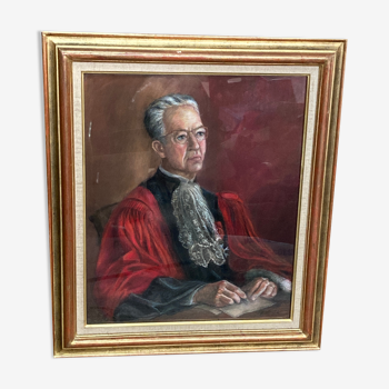 Portrait advisor to the Court of Cassation signed F.A Larrieu Pichat