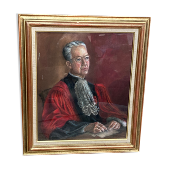 Portrait advisor to the Court of Cassation signed F.A Larrieu Pichat