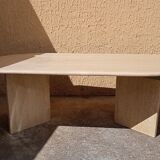 Travertine coffee table