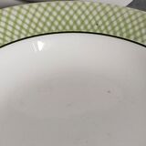 Six earthenware plates of SALINS service "ISERAN" 50s