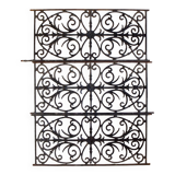 Set of 3 19th century cast iron railings