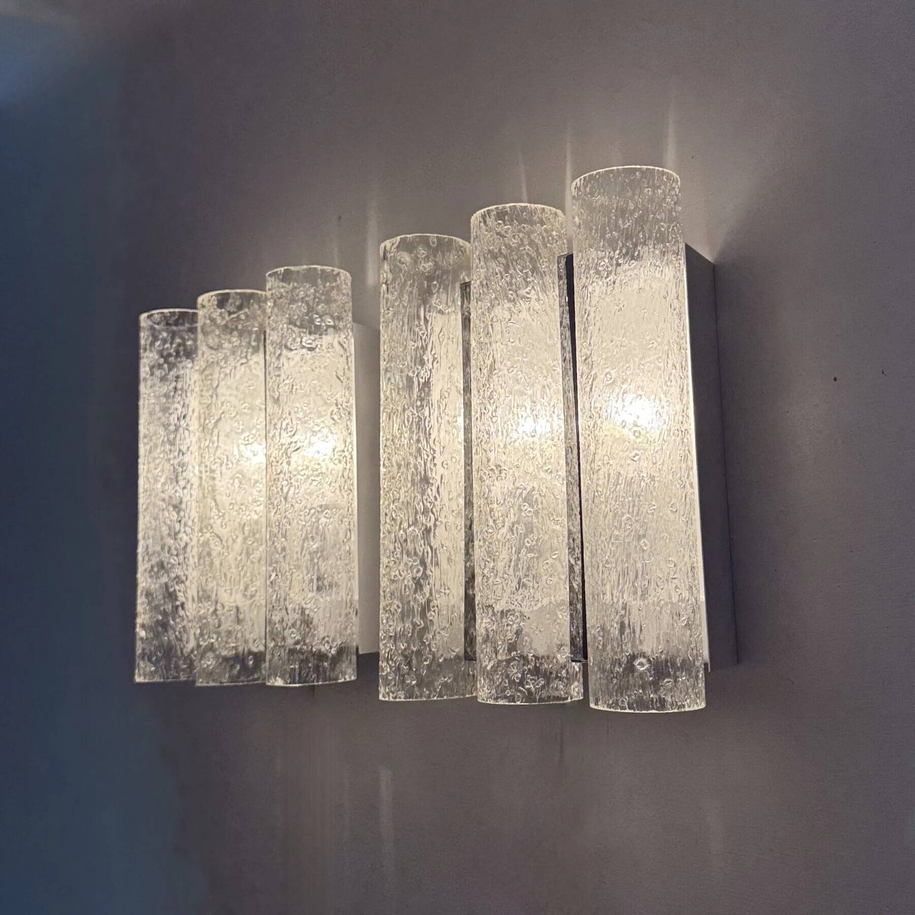 Mid-century design Doria Leuchten wall lamps sconce, 1970s