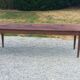 19th century farmhouse table with spindle legs, 225cm