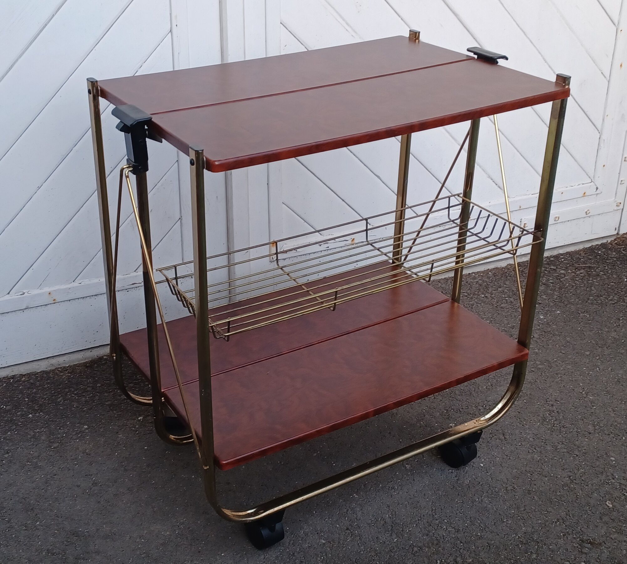 Vintage folding dessert table with 2 tiers