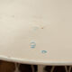 Table in painted sheet metal garden furniture ironwork 1950 base