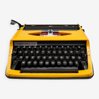 Nogamatic 400 vintage mustard yellow typewriter revised new ribbon