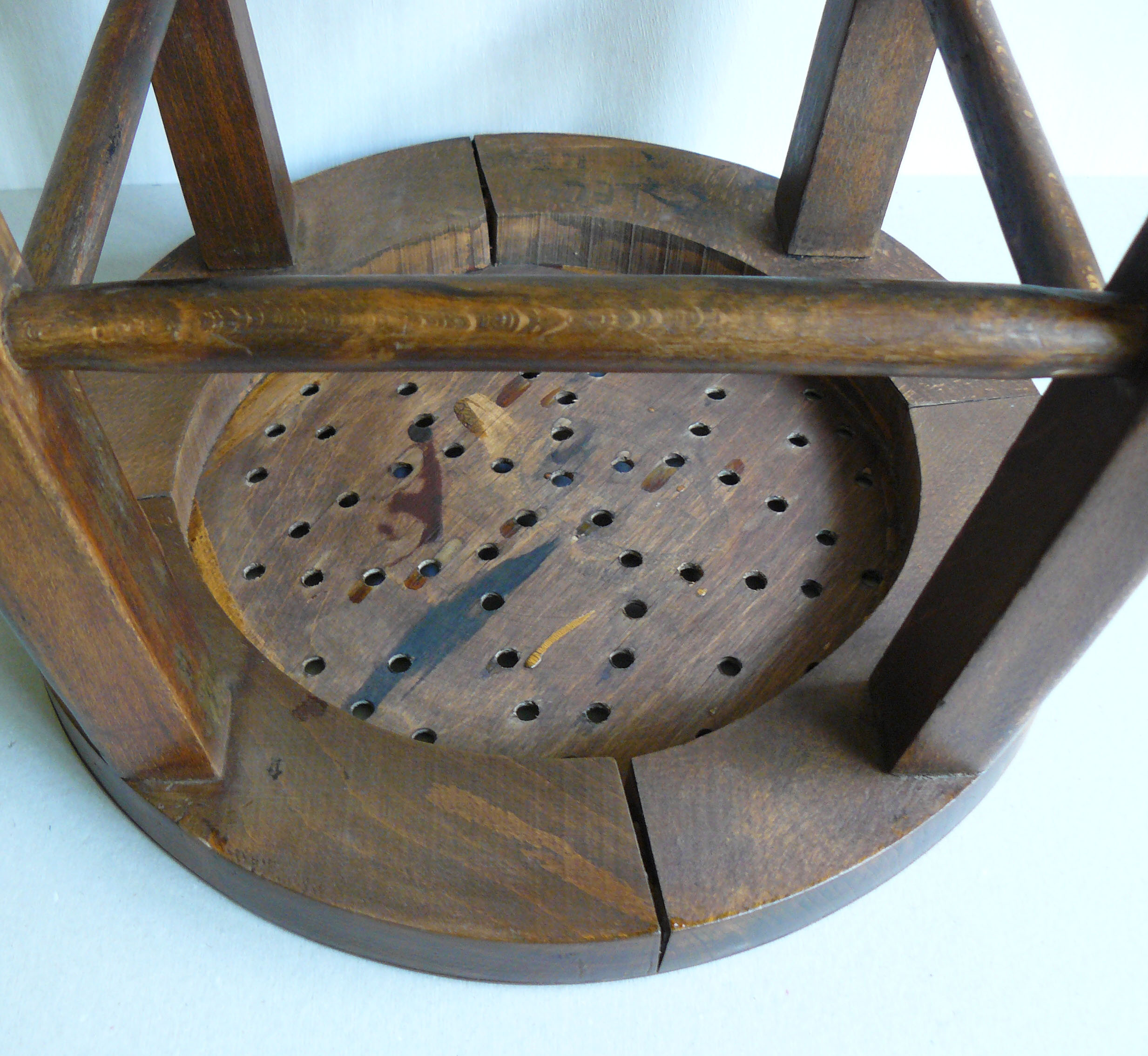 Architect's stool high in wood