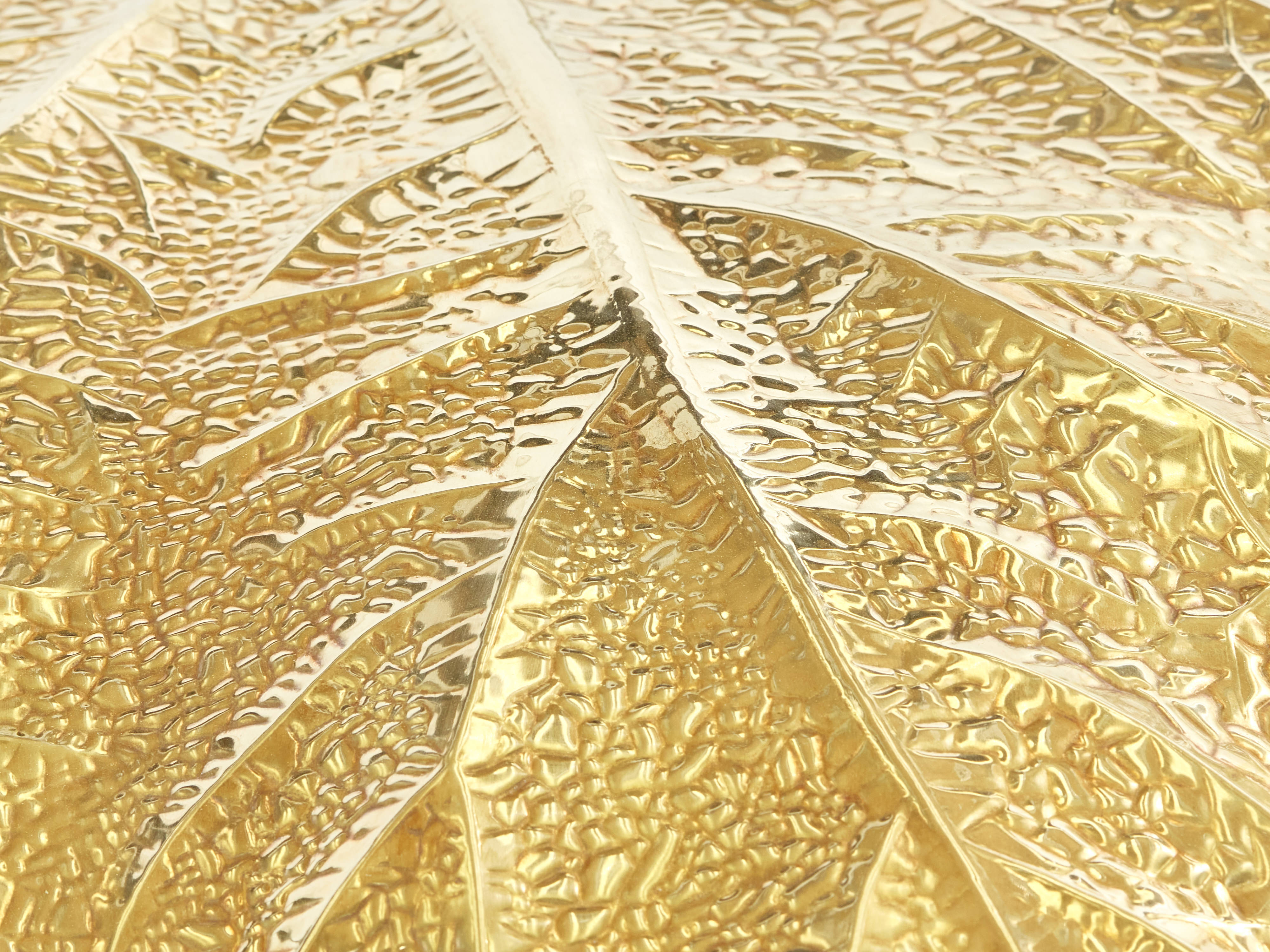 Rhubarb lamp in brass by Tommaso Barbi 1970