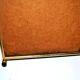 Tray in gilded brass and mahogany melamine wood, 1960-1970