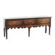 English antique oak sideboard with 3 drawers from the early 18th century