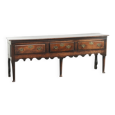 English antique oak sideboard with 3 drawers from the early 18th century