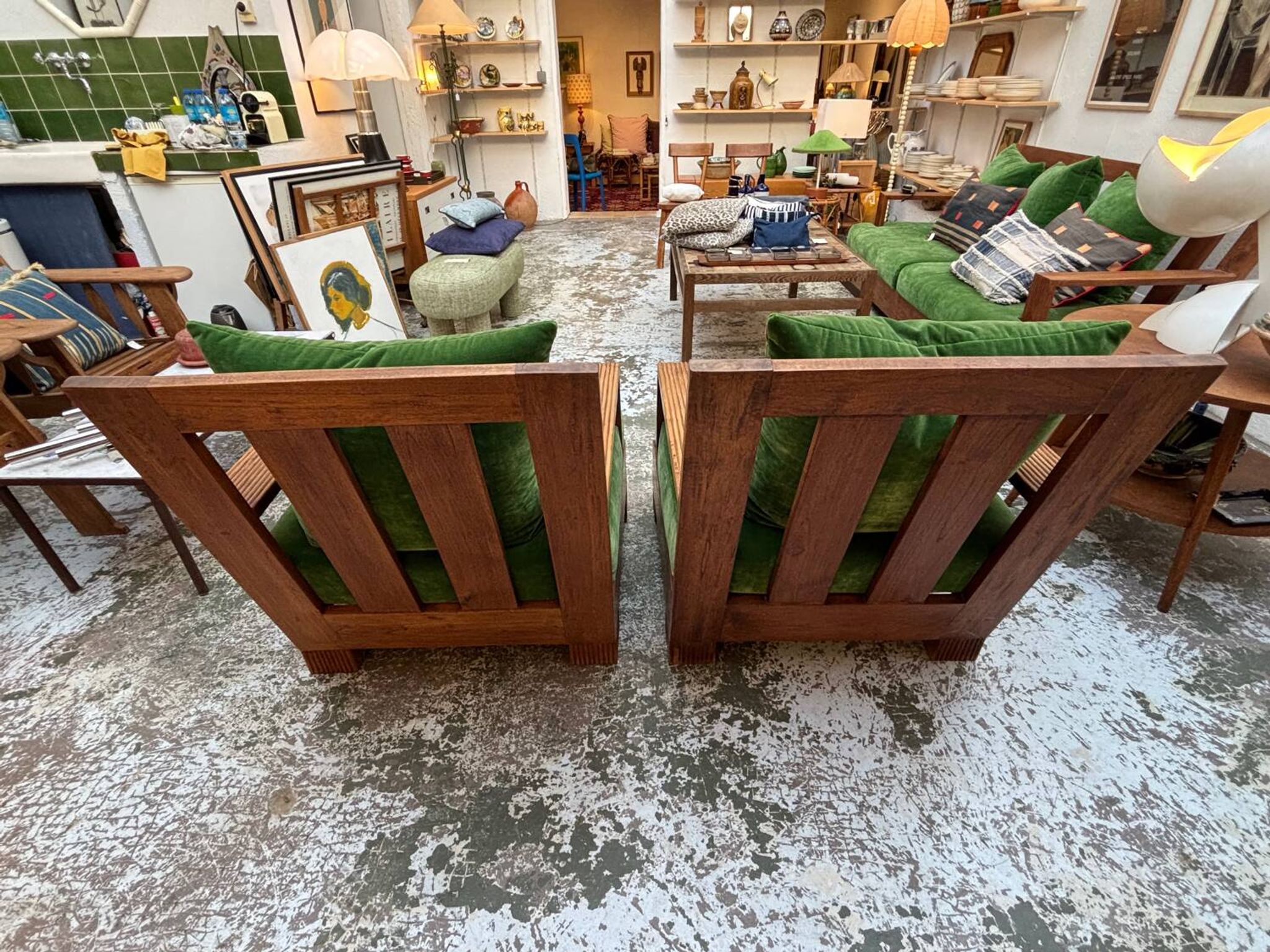 Paire de fauteuils art déco