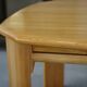 Solid elm table in the style of Maison Regain, 1970s