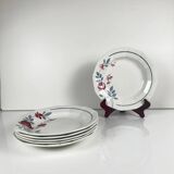 Set of 6 semi-deep plates Abeille d'or, St Amand, 20th century